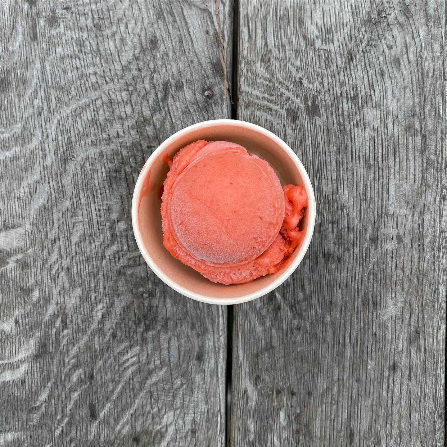 Jordbær sorbet